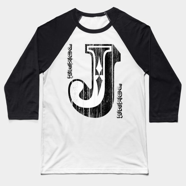 JOKER CARD Baseball T-Shirt by Adatude